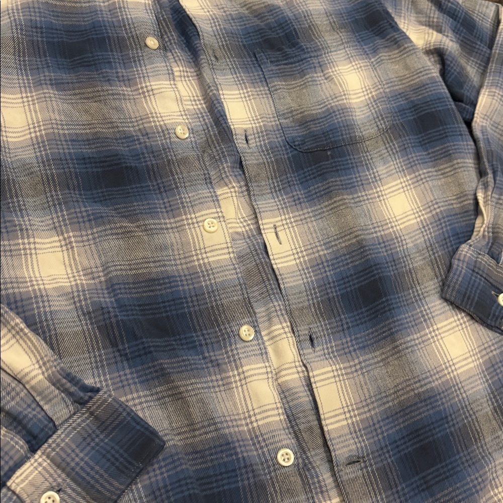 Gap Standard Fit Stretch Button Down Plaid Shirt,… - image 2